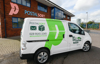 PostalSort vans turning Green